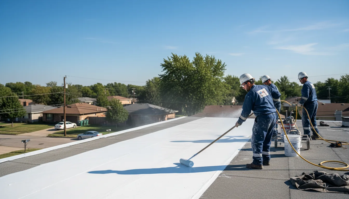 Commercial roof coating in Seagraves, TX near me